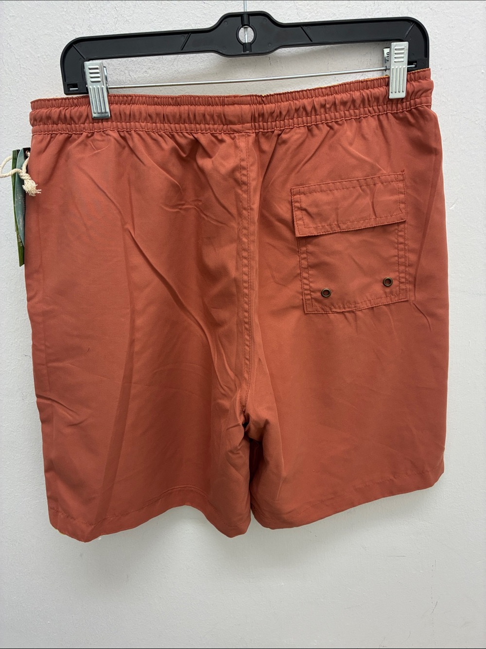 Men's Rust Swim Trunks with Drawstring - Picture 4 of 6